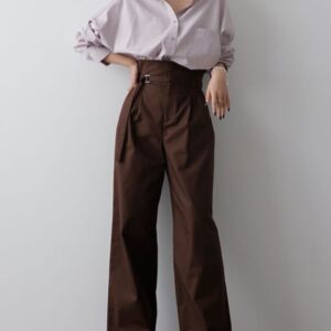 ハイウエストワイドパンツ